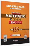 DGS KPSS ALES Matematik 10 Deneme İlk 15 Soru
