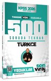 Yediiklim 2026 KPSS Türkçe 500 Soruda Tekrar Son Viraj Serisi Çözümlü - Yusuf Bayraktar Yediiklim Yayınları