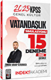 İndeks Akademi 2025 KPSS Vatandaşlık Simülasyonu 15 Deneme Çözümlü - Emrah Vahap Özkaraca İndeks