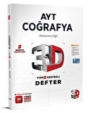 3D Yayınları AYT Coğrafya Video Destekli Defter Yeni
