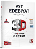 3D Yayınları YKS AYT Edebiyat Video Destekli Defter 3D Yayınları
