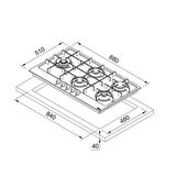 Franke Ankastre Set (Faber Stilo Glass Smart X V A90 Davlumbaz -FHMA 905 4G DCL XS C Ocak - FSL 86 H Xs Inox Fırın)
