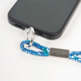 Lopard Dikiş Desenli İp Cep Telefonu El Askısı İpi 95cm