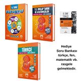 2024 LGS 8. Sınıf Sözel Set (Türkçe İnkılap Paragraf) Hediye Soru Bankası (4 Kitap)