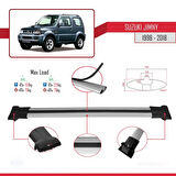 Suzuki Jimny 3 1998-2018 Arası ile Uyumlu FLY Model Ara Atkı Tavan Barı Gri 2 Adet