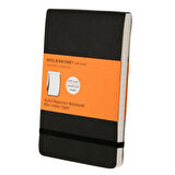 Moleskine Cep Boy Siyah Yumuşak Kapak Çizgili Defter 192 Sayfa