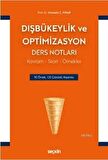 Dışbükeylik ve Optimizasyon Ders Notları