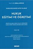 Hukuk Eğitimi ve Öğretimi Cilt III