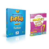 Paraf Yayınları 7.sınıf Kontak Türkçe Deneme &  7.sınıf Sosyal Bil. Soru Kitabı