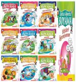 Eğitici Öğretici Boyama Seti (10 Kitap Takım)
