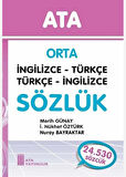 Ata Orta İngilizce - Türkçe, Türkçe - İngilizce Sözlük (Karton Kapaklı)