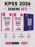 Pegem 2026 KPSS GK GY 10 Deneme & KPSS GK GY Türkiye Geneli Deneme Seti
