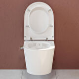 VitrA Nest Trendy 5176B003-7211 Rim-ex Asma Klozet, Termostatik Ara Musluklu, 57 cm, Beyaz