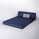 Homedius Magic Katlanır Yataklı Çift Kişilik Koltuk-Mavi