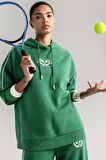 DeFactoFit Oversize Geniş Kalıp Kapüşonlu Sporcu Sweatshirt D1700AX24AUGN1246