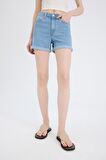 DeFacto Normal Bel Katlamalı Paça Jean Şort A1959AX25SMNM39