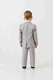Mini Gentleman Erkek Çocuk Takım Elbise - 5 Parça (Ceket, Yelek, Gömlek, Pantolon, Papyon)