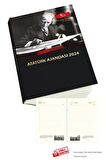 17x24 2024 Atatürk Ajanda Yıllık Atatürk Ajandası
