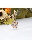 Pokemon Kolye, Jigglypuff Pokemon Gümüş Kolye, Pembe Taşlı 925 Ayar Gümüş