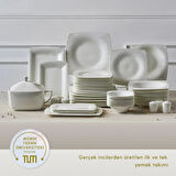 Karaca Fine Pearl Helen 62 Parça 12 Kişilik Yemek Takımı