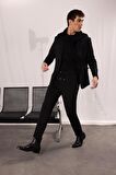 DeFacto Gabardin Jogger Pantolon Duble Paça Beli Lastikli Cepli Y2651AZ24AUBK27
