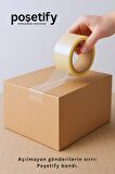 45mm x 100 Metre Koli Bandı | Güçlü Yapışkanlı Şeffaf Paketleme Bandı | Tekli