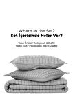 Joy Pamuklu Yatak Örtüsü Seti Çift Kişilik 3 Parça Elyaf Dolgulu Yumuşak Günlük Yıkanabilir