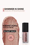 Flormar Metalik Likit Göz Farı (PEMBE) - Shimmer & Shine Liquid Shadow - 005 Diamond Pink - 8682536003131