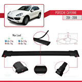 Porsche Cayenne 2 (92A) 2011-2018 Arası ile Uyumlu FLY Model Ara Atkı Tavan Barı Siyah 3 Adet