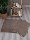 My Evilla Modern Dekoratif Kaymaz Taban Simirna  Banyo Klozet takımı 60x100-50x60