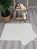 My Evilla Modern Dekoratif Kaymaz Taban Simirna  Banyo Klozet takımı 60x100-50x60