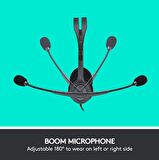 Logitech H110 Mikrofonlu Stereo Standart Kulak Üstü Kablolu Kulaklık