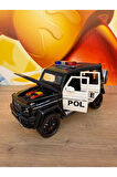 Mercedes G65 Diecast Model Araba 1:24 Polis Arabası Komple Metal Sesli Işıklı Tüm Kapılar Açılır