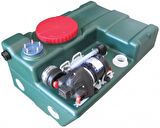 Tatlı su sistemi. Su tankı ve 12V, 12.5 litre/dakika 80 Litre