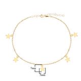 Beş yıldızlı Sallantılı Altın Kaplama Gümüş Hal Hal