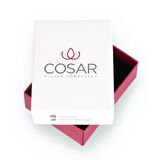 Minimal 7mm Pave Yuvarlak Nazar Boncuk Dizilimli Pırlanta Montür Altın Kaplama Gümüş Kolye