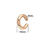 Moda Trendi Rose Altın kaplama Ayarlanabilir 925 Ayar 4.10 mm Kıkırdak Gümüş Küpe