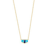 EMILIANO JEWELLERY 925 AYAR GÜMÜŞ TAŞLI KOLYE