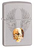Zippo Crystal Skull / Swarovski Kristal Kafatası Çakmak