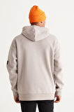 Oversize Fit Bol Kesim Kapüşonlu İçi Polarlı Pamuklu Sweatshirt
