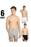 6 Adet Erkek Penye Boxer