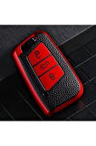 Passat B8 Süperlüx Anahtar Kılıfı Kırmızı Renk
