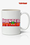 Hunter x Hunter Logo Anime Temalı Beyaz Kupa Bardak Sevgiliye Arkadaşa Hediye