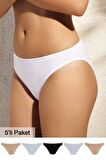 Pierre Cardin Kadın Pamuklu Basic Brief  5li Külot