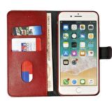 Gpack Apple iPhone X Kılıf LocaL Cüzdan Standlı Kartvizitli