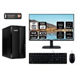 Acer Aspire TC1760 i3 12100 64GB 512GB SSD FDOS DT.BHUEM.004 MASAÜSTÜ PC & 23.8" MONİTÖR