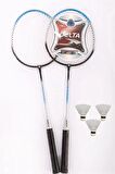 2 Adet Badminton Raketi İle 3 Adet Badminton Topu Ve Deluxe Badminton Çantası Çiftler İçin Set