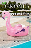 DEKOMUS İLE ÖZEL FLAMINGO TASARIM TUTMALI DENİZ YATAĞI 127x127 CM