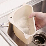 Vantuzlu Üçgen Lavabo Rafı Evye Süzgeç Sünger Tutucu Mutfak Organizer