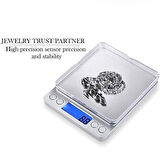 Dijital Hassas Mutfak Terazisi 2000 Gr Kapasiteli 0.1 Gr Hassasiyet